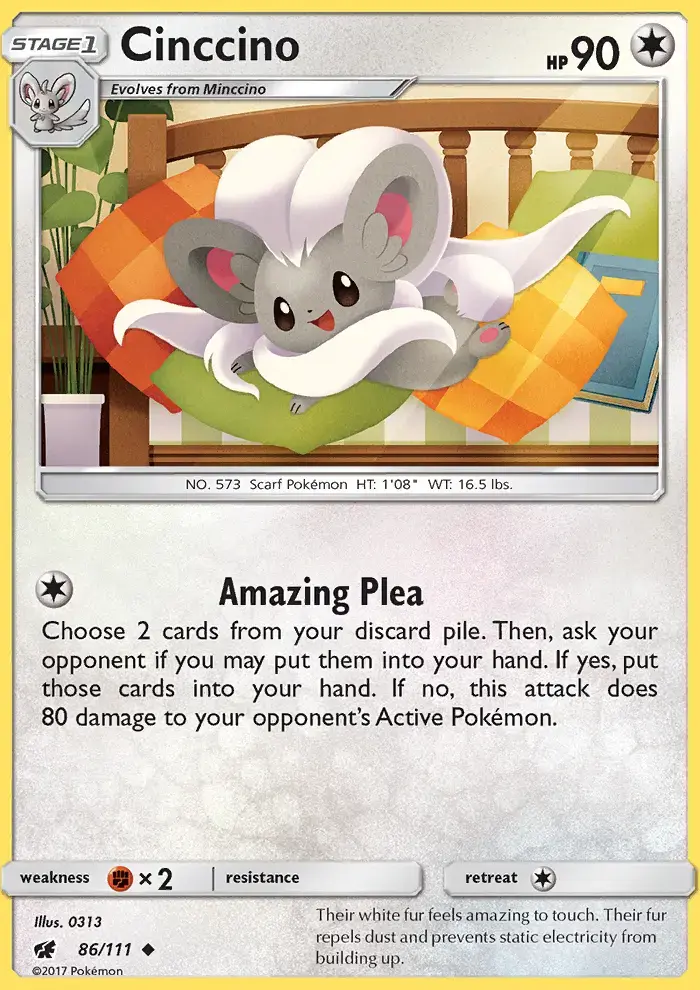 Cinccino #86 — Crimson Invasion