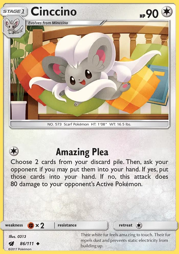 Cinccino #86 — Crimson Invasion