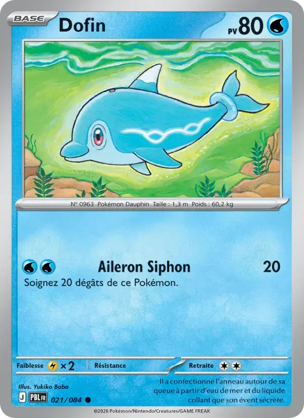 Carte Pokémon Dofin #021 — Nuit Noire