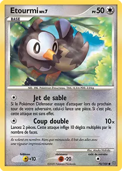Carte Pokémon Etourmi #75 — Tempête