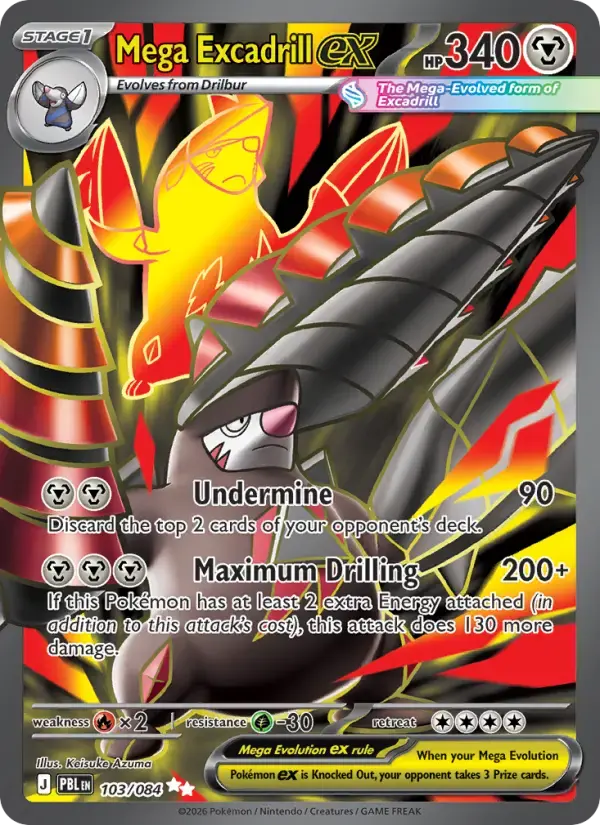 Mega Excadrill ex #103 — Pitch Black