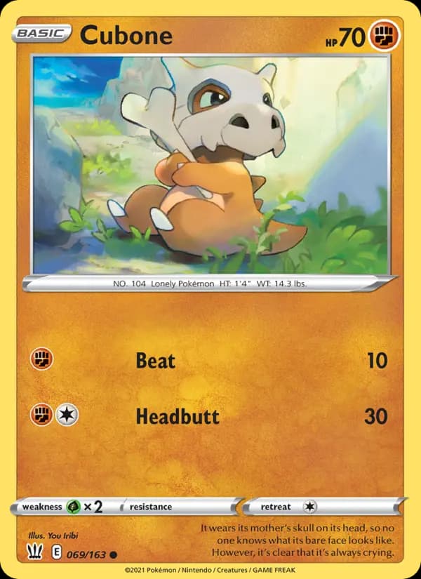 Cubone #69 — Battle Styles