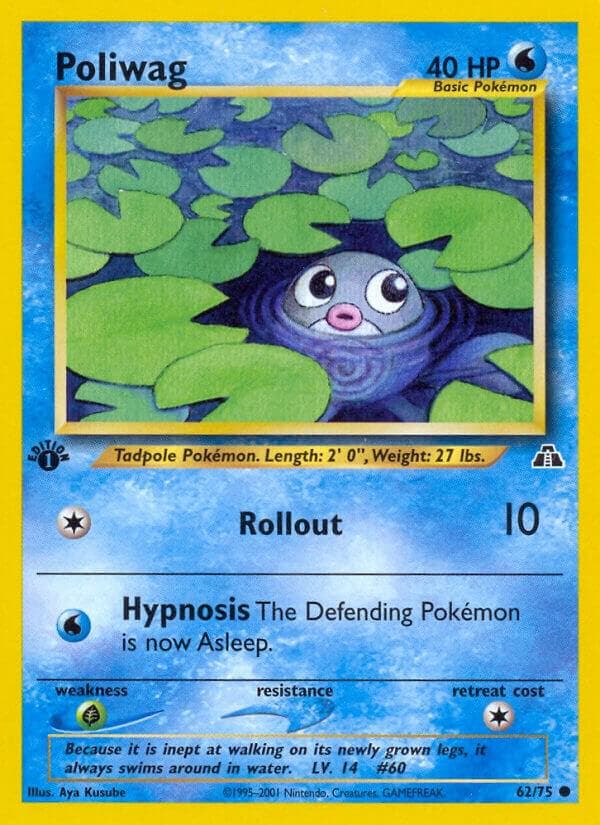 Poliwag #62 — Neo Discovery
