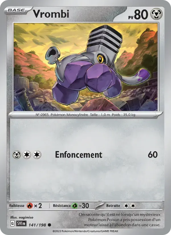 Carte Pokémon Vrombi #141 — Écarlate et Violet