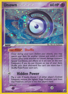 Unown (Z) #D — Unseen Forces