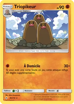 Carte Pokémon Triopikeur #86 — Alliance Infaillible