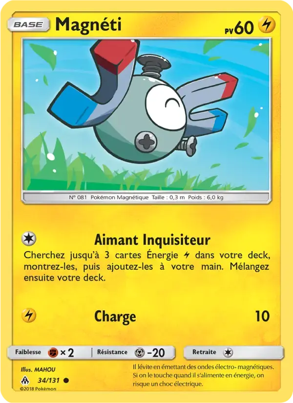 Carte Pokémon Magnéti #34 — Lumière Interdite