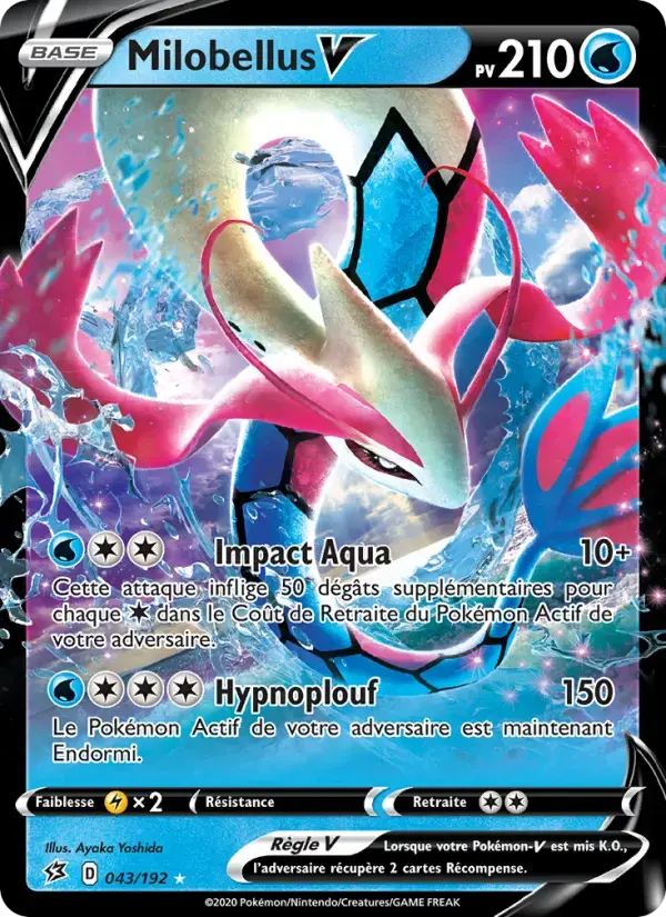 Carte Pokémon Milobellus V #43 — Clash des Rebelles