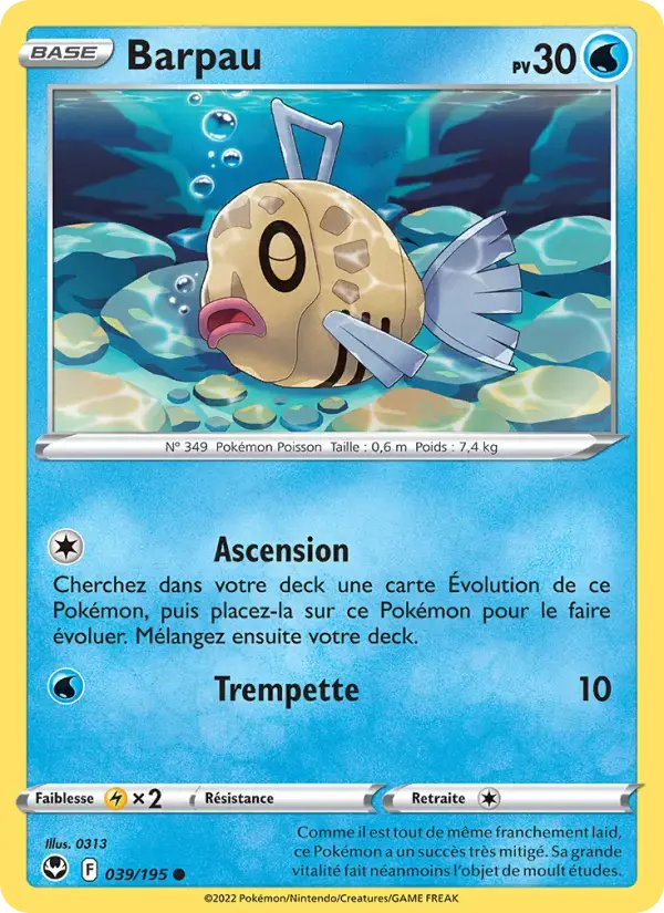 Carte Pokémon Barpau #039 — Tempête Argentée