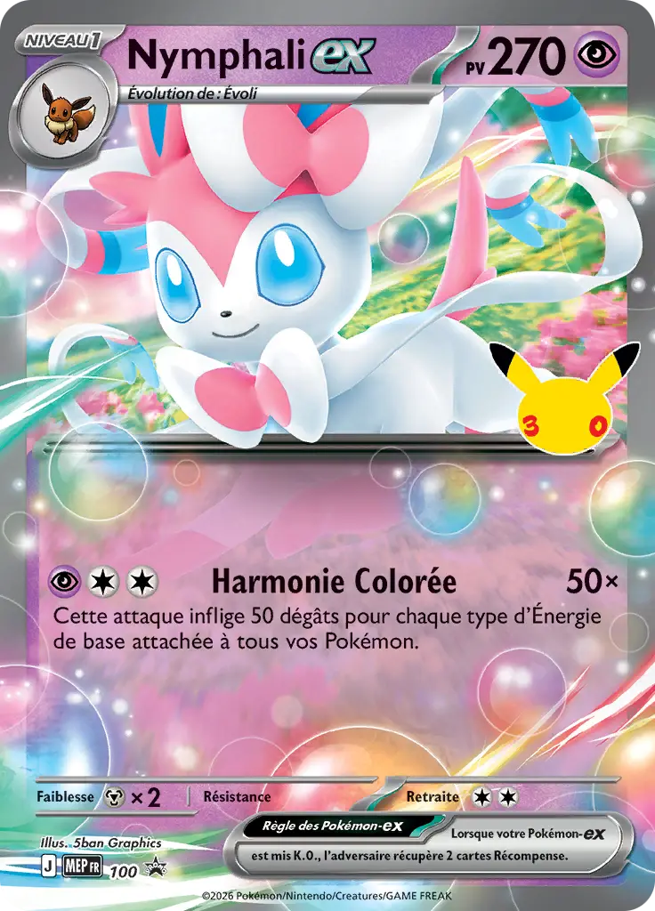 Carte Pokémon Nymphali #100 — Promos Méga-Évolution