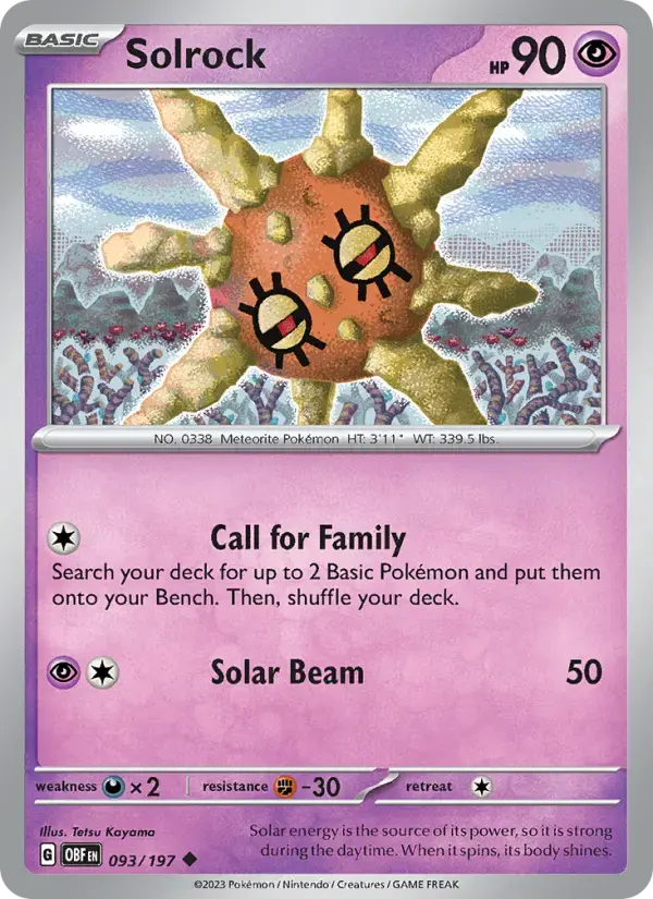 Solrock #093 — Obsidian Flames