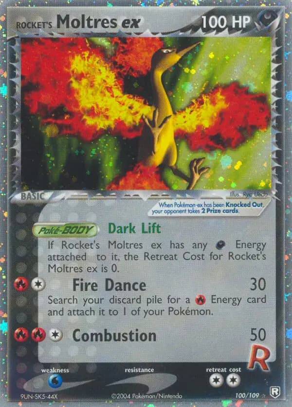 Rocket's Moltres ex #100 — EX Team Rocket Returns