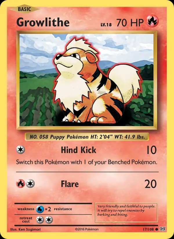 Growlithe #17 — Evolutions