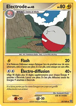 Carte Pokémon Electrode #37 — Tempête