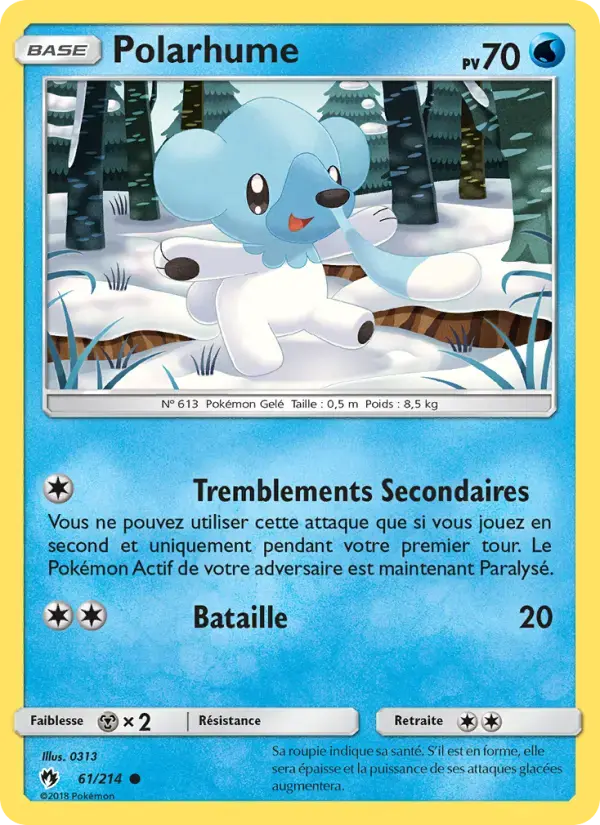 Carte Pokémon Polarhume #61 — Tonnerre Perdu