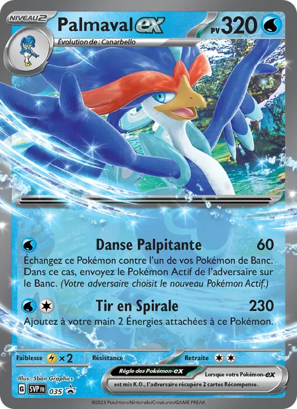 Carte Pokémon Palmaval-ex #035 — Promos Écarlate et Violet