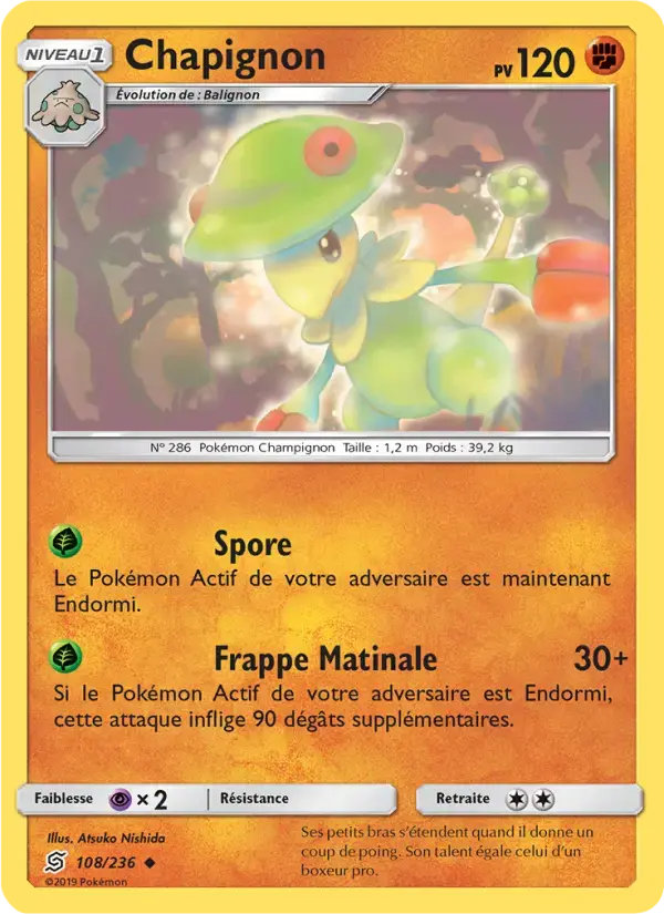 Carte Pokémon Chapignon #108 — Harmonie des Esprits