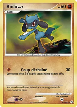 Carte Pokémon Riolu #61 — Diamant et Perle