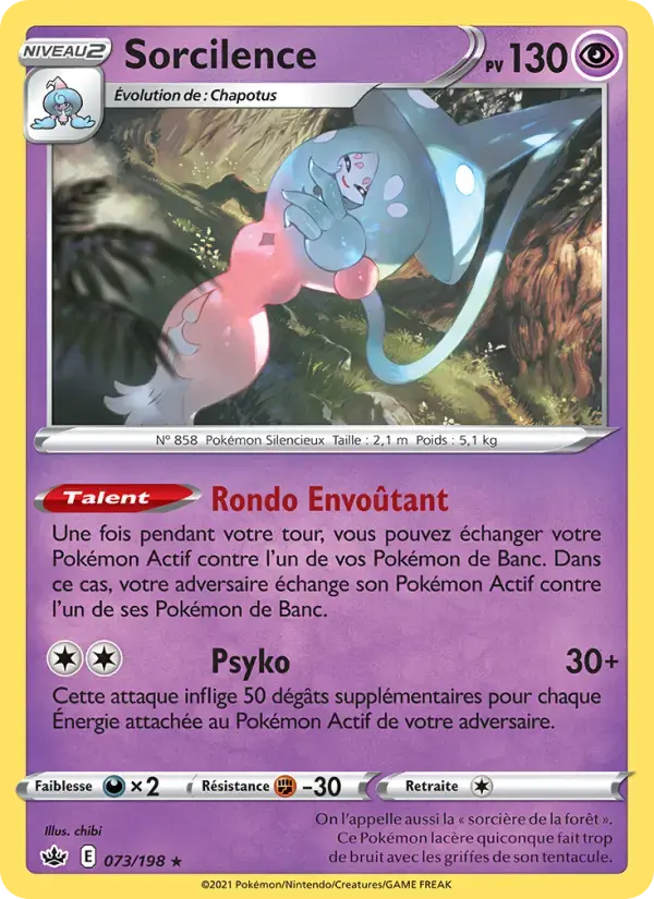Carte Pokémon Sorcilence #73 — Règne de Glace