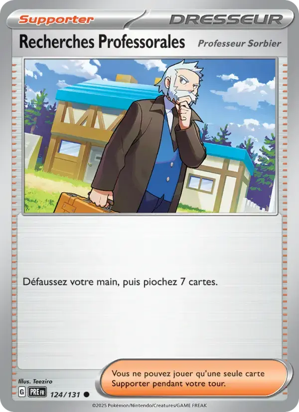 Carte Pokémon Recherches Professorales #124 — Évolutions Prismatiques
