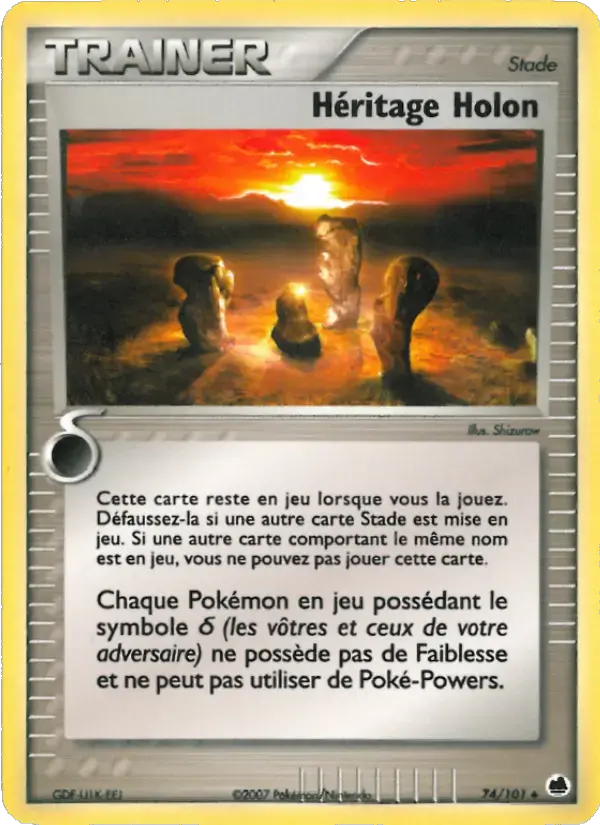 Carte Pokémon Héritage Holon #074 — Île des Dragons