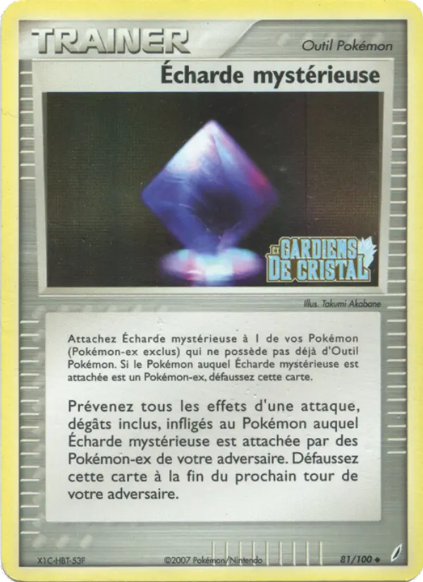 Carte Pokémon Écharde mystérieuse #81 — Gardiens de Cristal