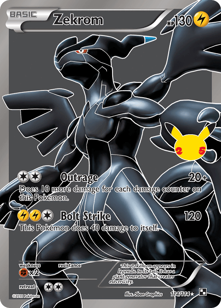 Carte Pokémon Zekrom #46 — Célébrations