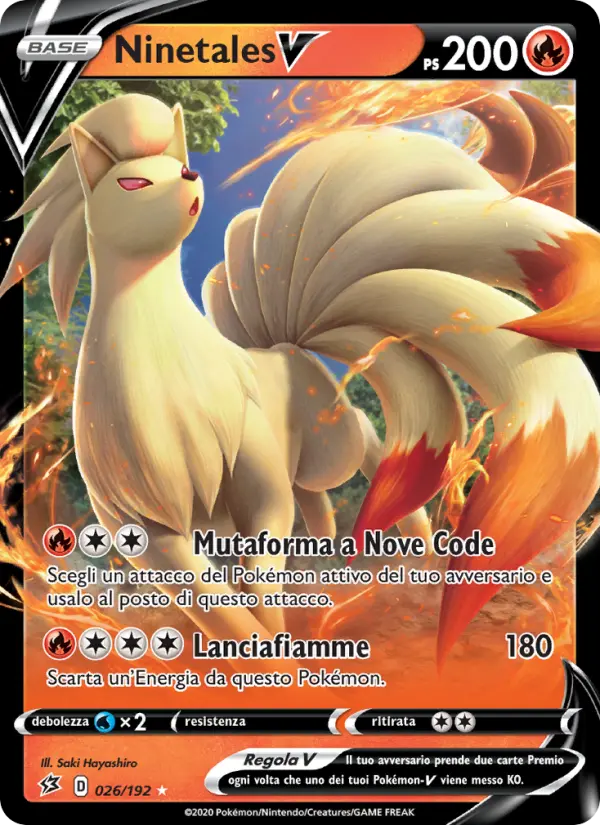Carte Pokémon Feunard V #26 — Clash des Rebelles