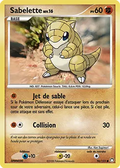 Carte Pokémon Sabelette #96 — Trésors Mystérieux
