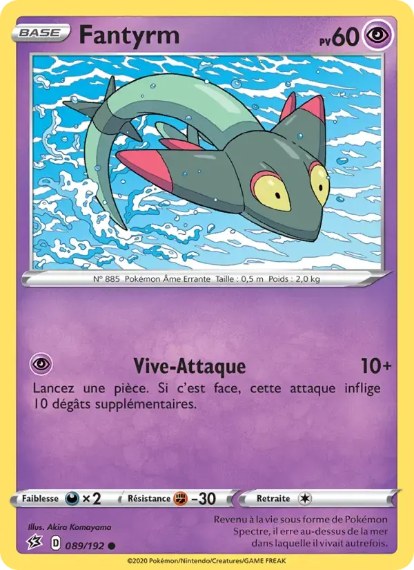 Carte Pokémon Fantyrm #89 — Clash des Rebelles