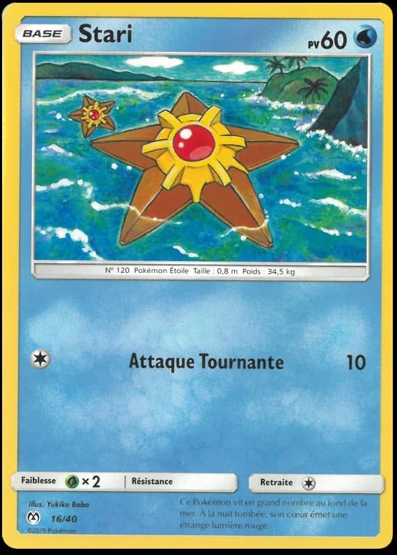 Carte Pokémon Stari #16 — 2019 Promo McDonald's