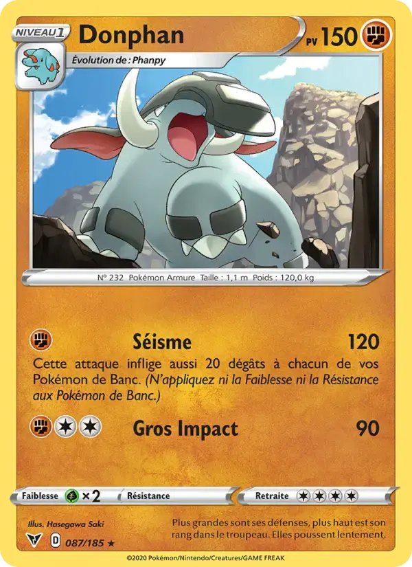Carte Pokémon Donphan #87 — Voltage Éclatant