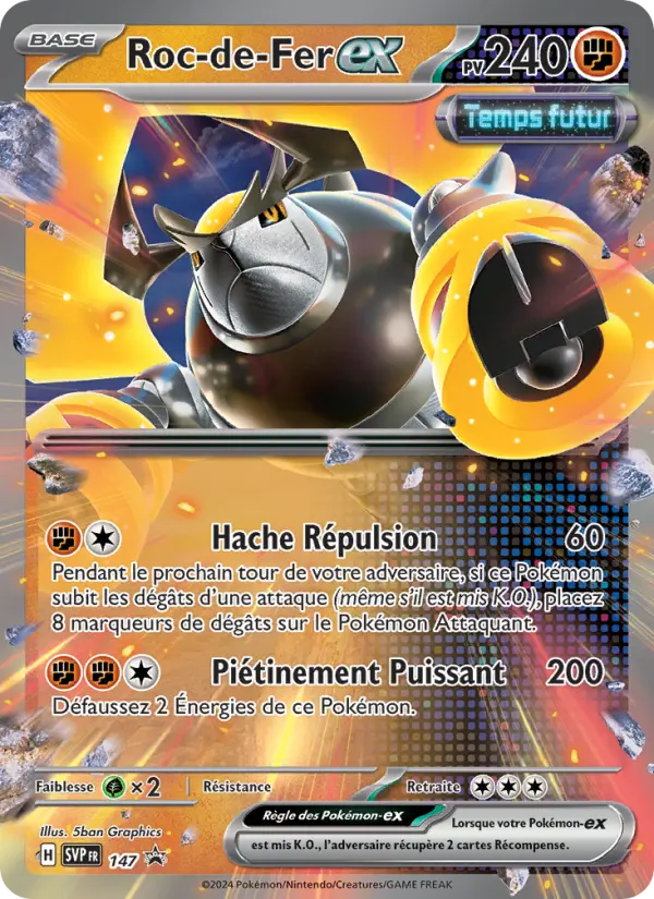 Carte Pokémon Roc-de-Fer-ex #147 — Promos Écarlate et Violet