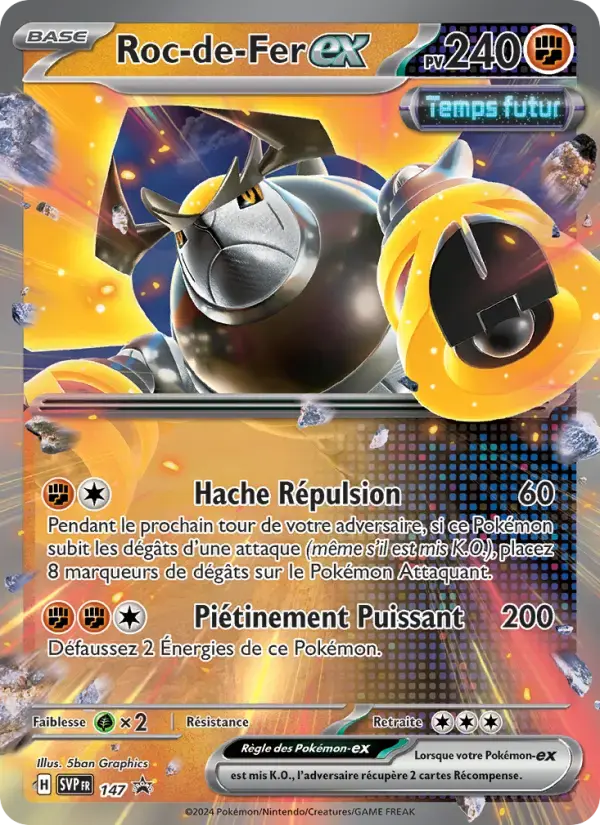 Carte Pokémon Roc-de-Fer-ex #147 — Promos Écarlate et Violet