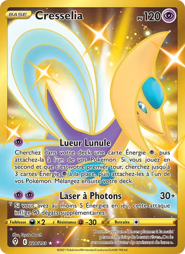 Carte Pokémon Cresselia #228 — Évolution Céleste