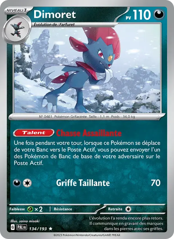 Carte Pokémon Dimoret #134 — Évolutions à Paldea