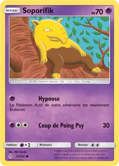 Carte Pokémon Soporifik #71 — Alliance Infaillible