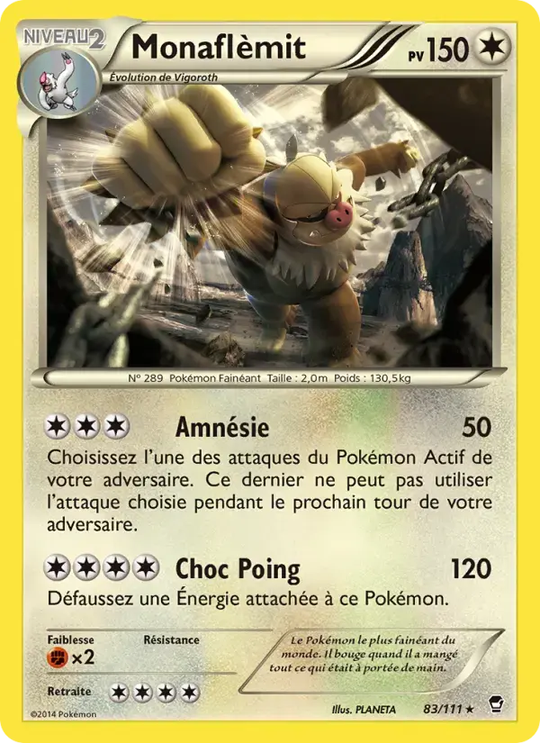 Carte Pokémon Monaflèmit #83 — Poings Furieux