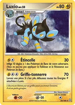 Carte Pokémon Luxio #62 — Éveil des Légendes