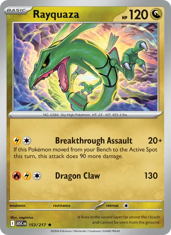 Rayquaza #153 — Ascended Heroes