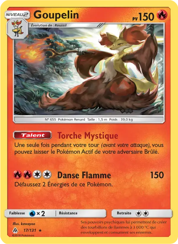 Carte Pokémon Goupelin #17 — Lumière Interdite