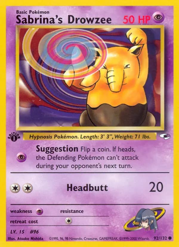 Sabrina's Drowzee #92 — Gym Heroes