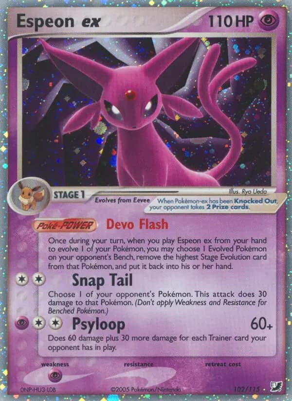 Espeon ex #102 — Unseen Forces