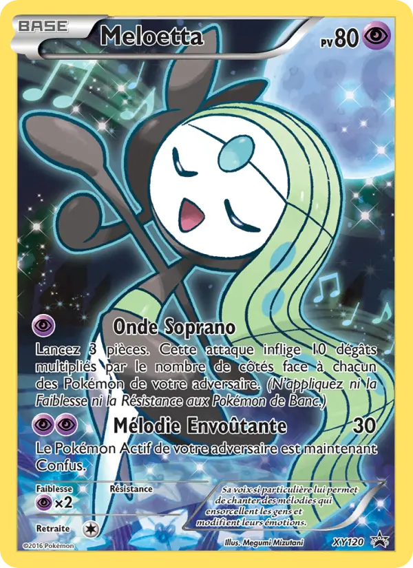Carte Pokémon Meloetta #XY120 — Promos X&Y