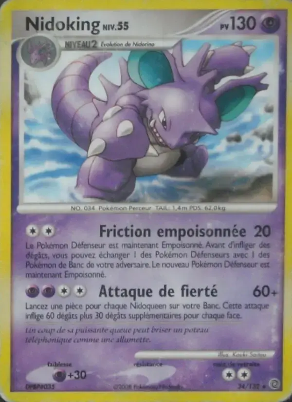 Carte Pokémon Nidoking #34 — Merveilles Secrètes