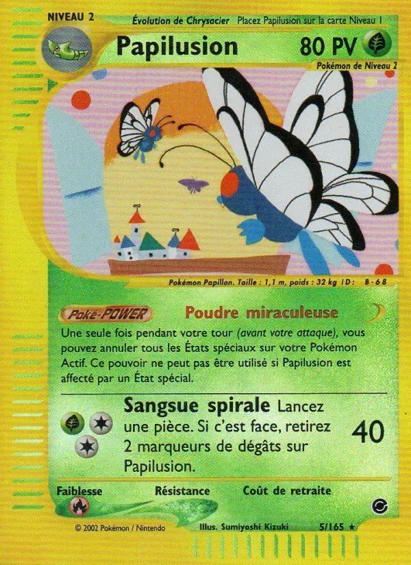 Carte Pokémon Papilusion #5 — Expédition