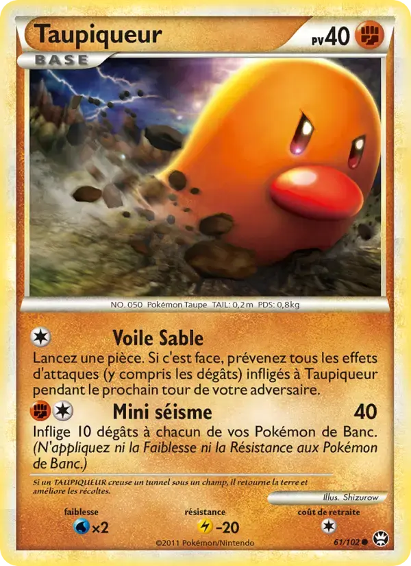 Carte Pokémon Taupiqueur #61 — Triomphe