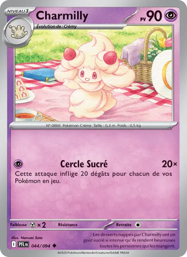 Carte Pokémon Charmilly #044 — Flammes Fantasmagoriques