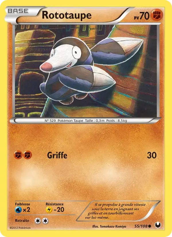 Carte Pokémon Rototaupe #55 — Explorateurs Obscurs