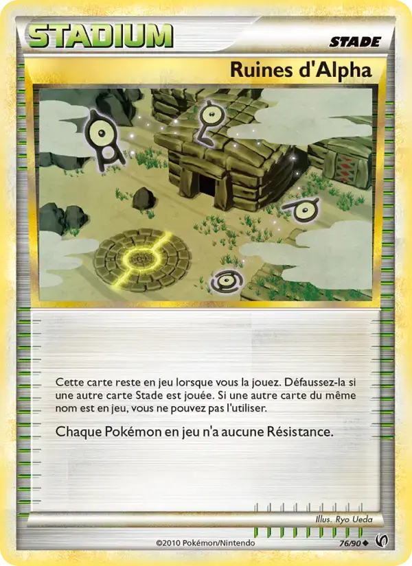 Carte Pokémon Ruines d’Alph #76 — Indomptable